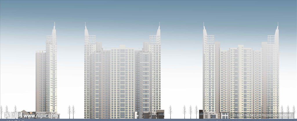 立面建筑效果图