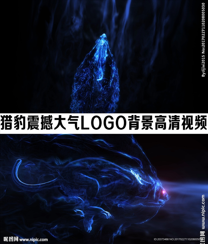 猎豹LOGO片头背景视频