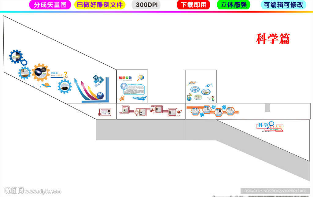 楼梯间文化科学篇科学知识