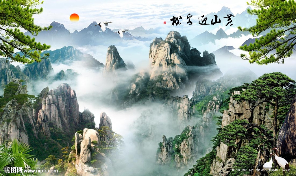 黄山迎客松