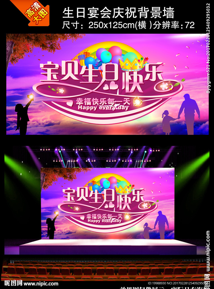 生日宴会庆祝会背景