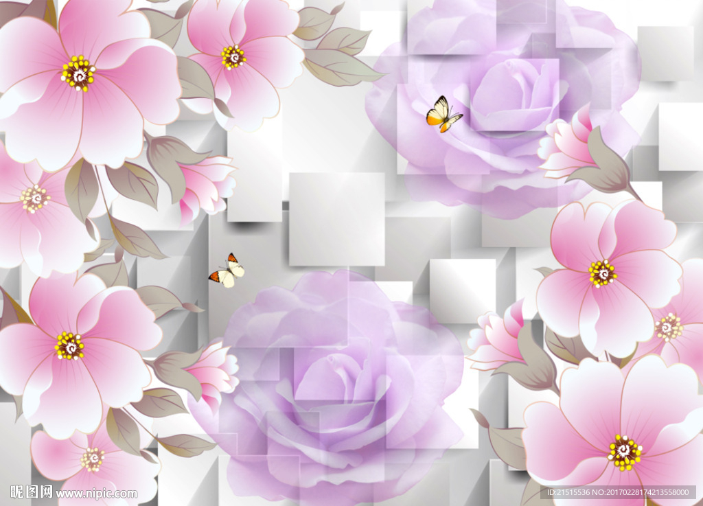 3D桃花