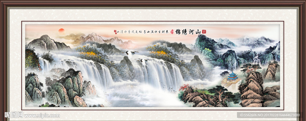 巨幅山水画