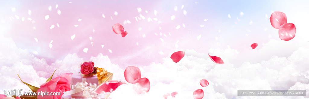 妇女节女神节情人节唯美海报背景