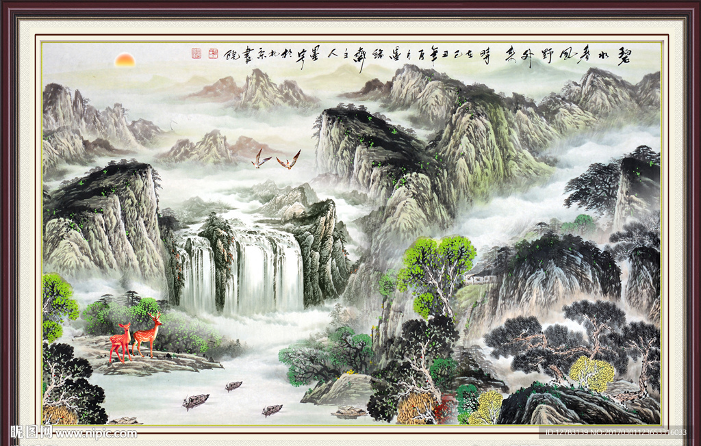 国画山水画