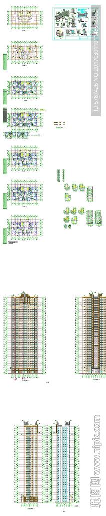 地产楼房建筑设计CAD图