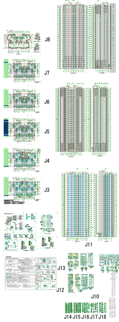高层建筑设计图纸