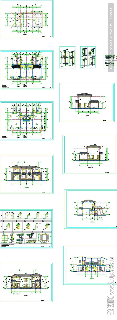 别墅设计CAD图纸