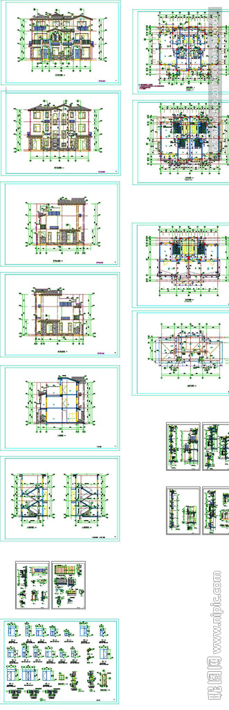 别墅设计CAD图纸