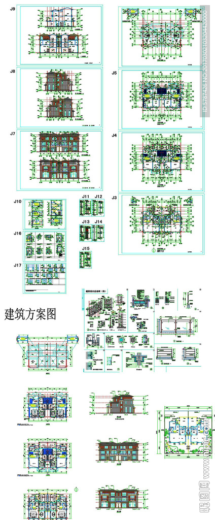 别墅家居设计CAD图