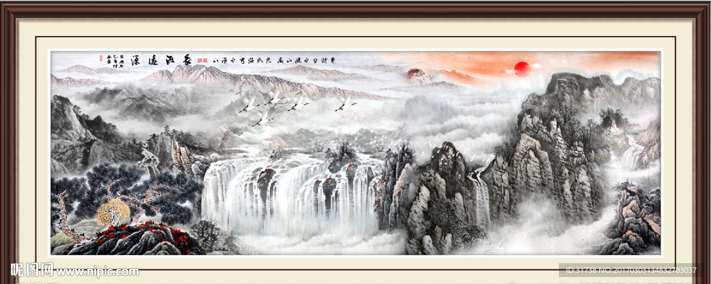 巨幅山水画