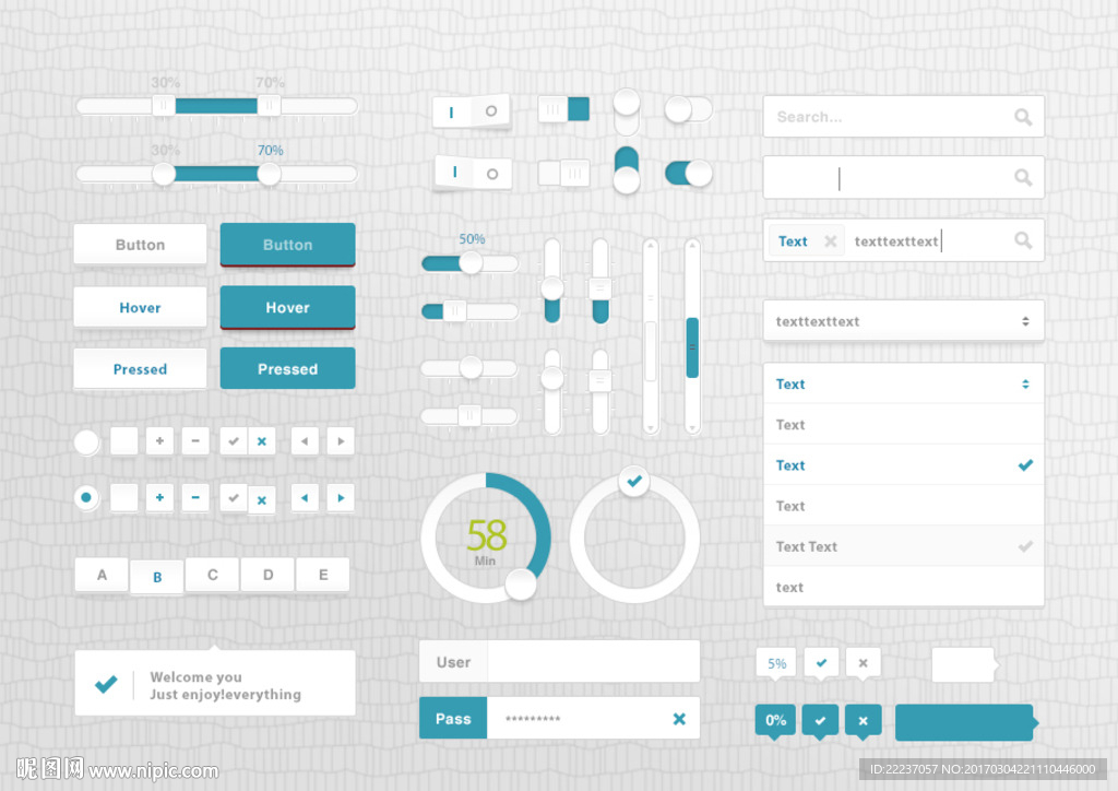 按钮图标标志标识ui icon