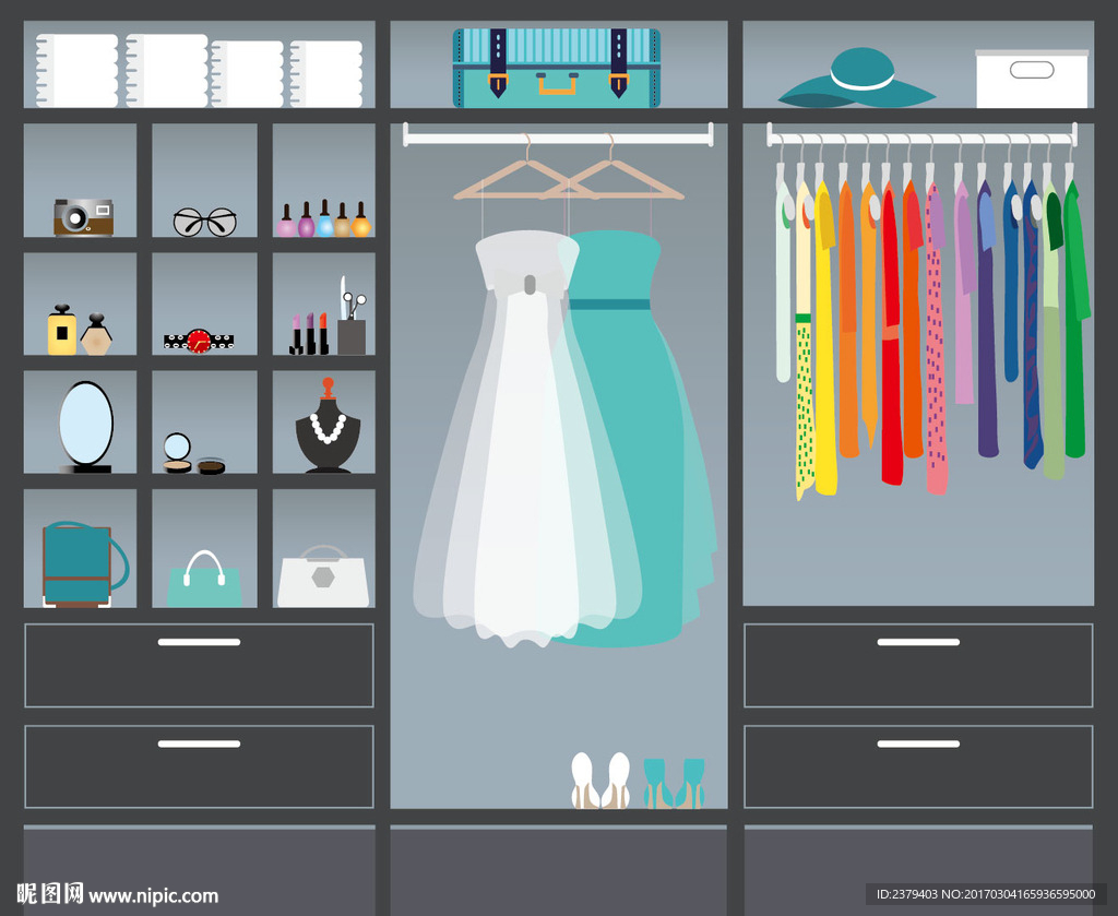衣橱矢量图