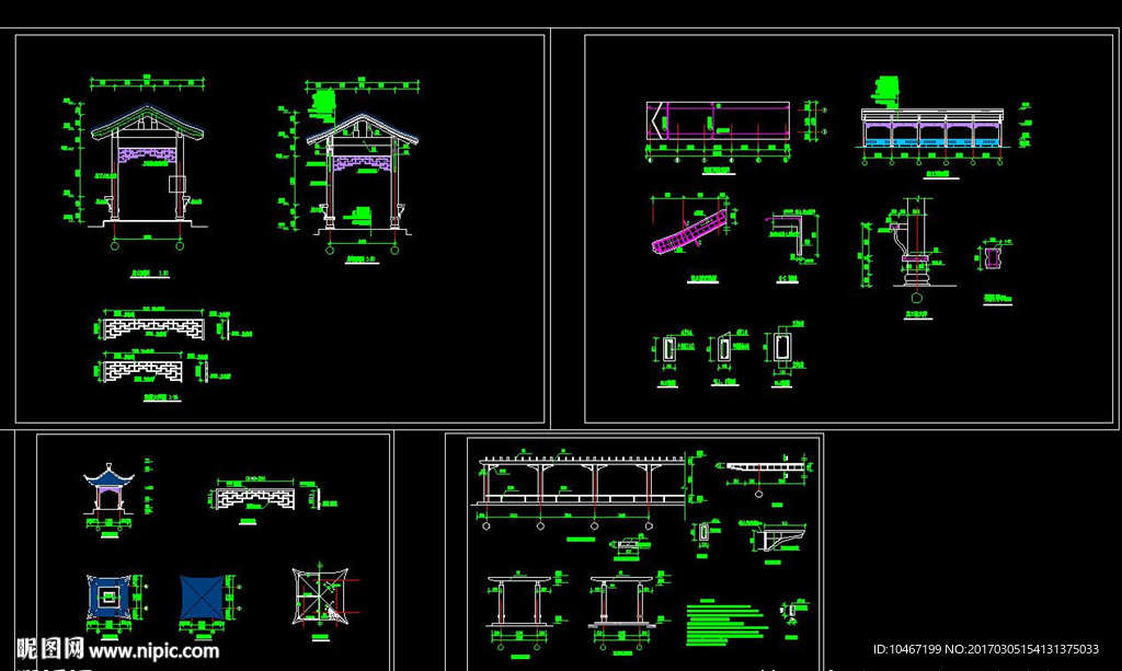 混凝土长廊施工图