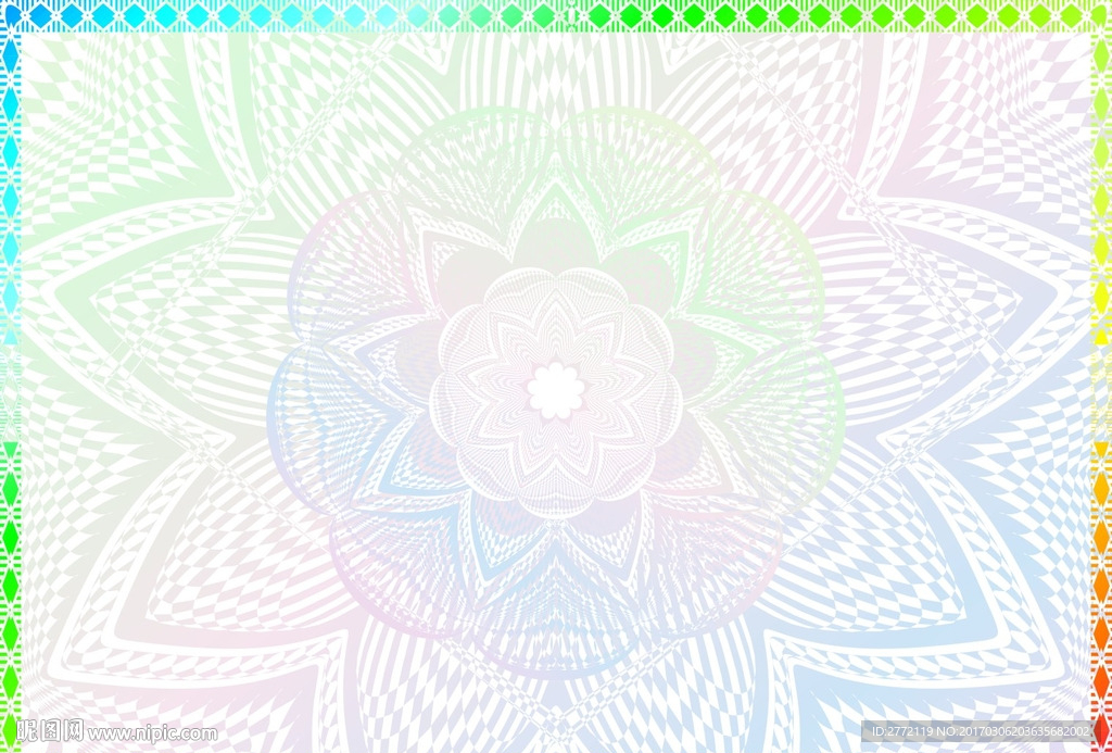 七色彩幻 许可证书纹