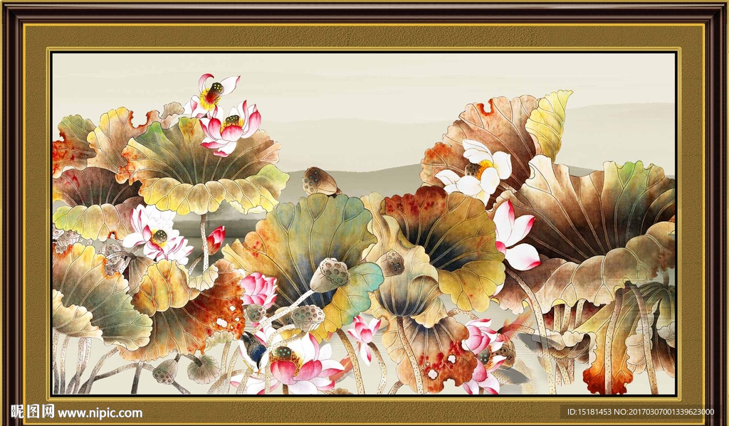荷花图