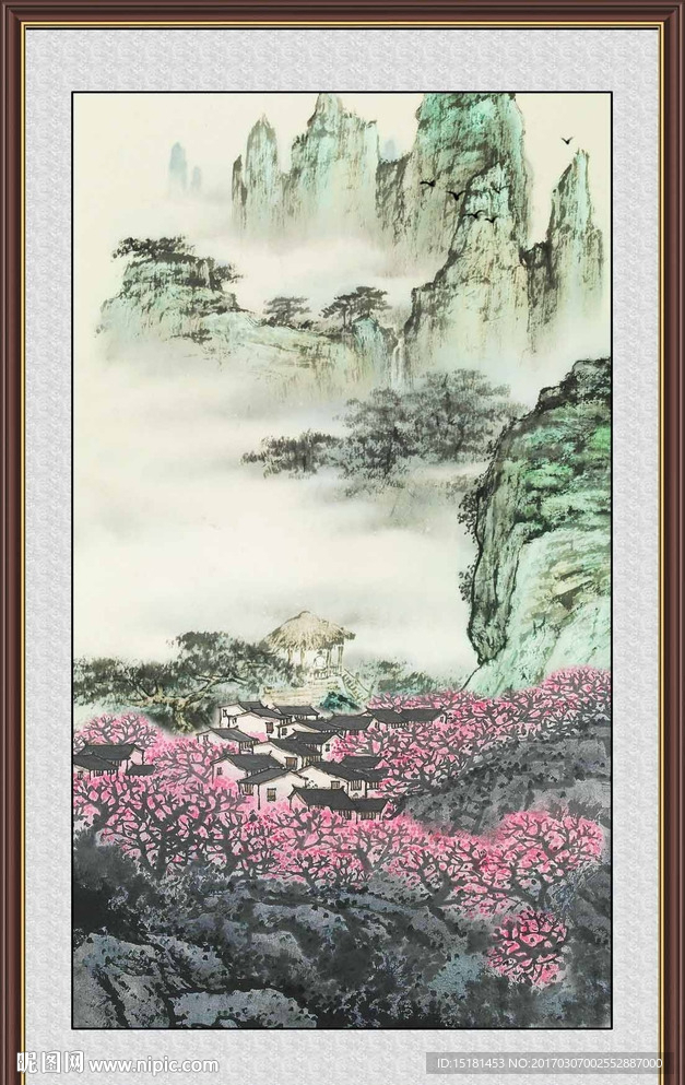 竖幅国画