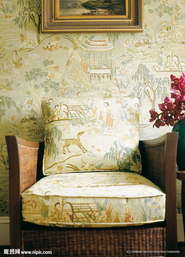 墙纸效果图psd分层