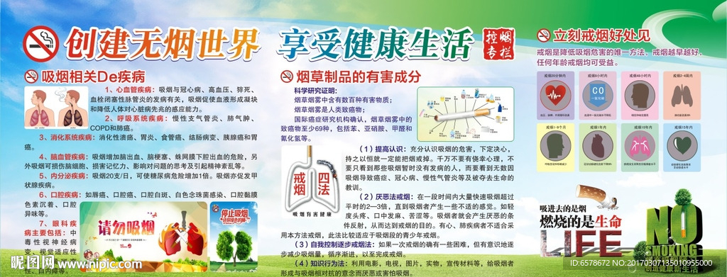 创建无烟世界宣传栏