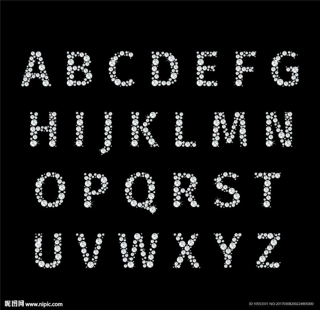 钻石英文字母