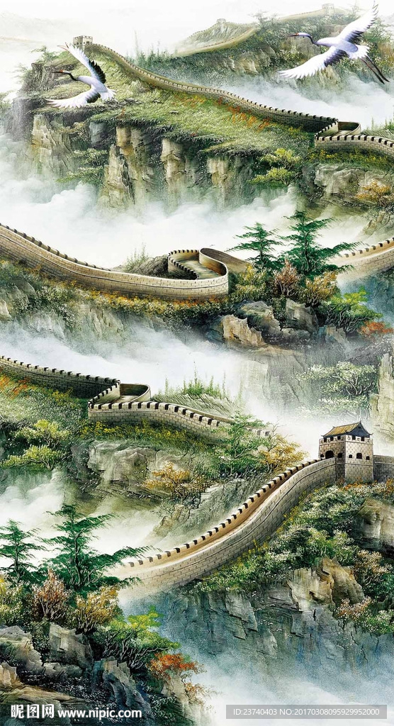 江山如此多娇玄关背景墙