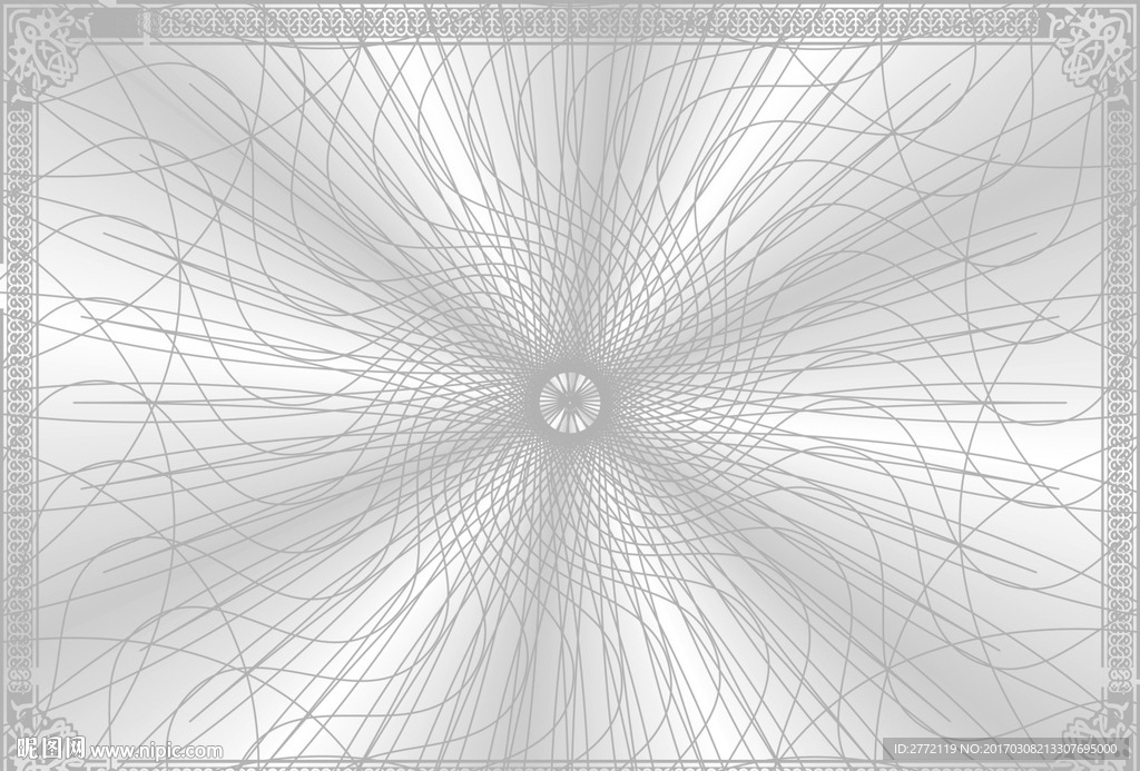 天地银 商业证书纹