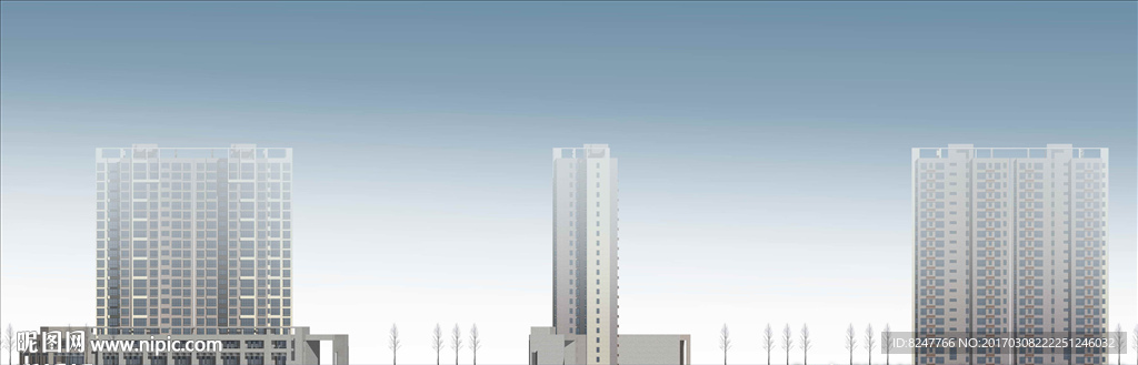 立面建筑效果图