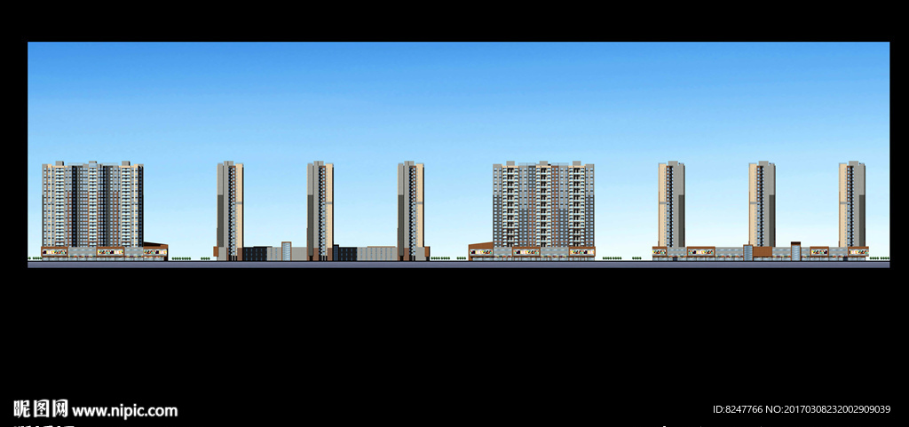 立面建筑效果图