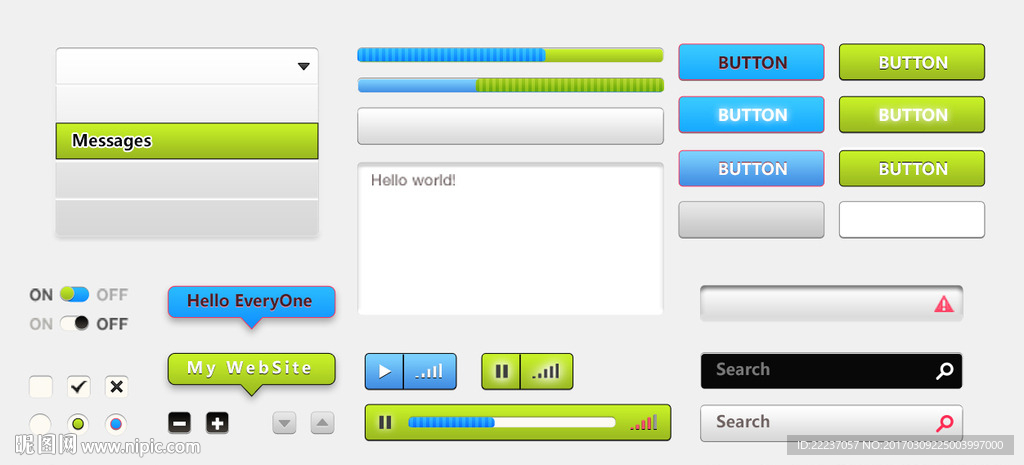 按钮图标标志标识界面设计