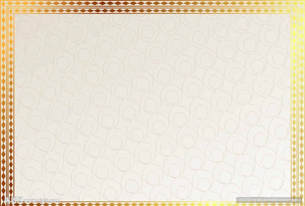 卡其圆圈 特约证书纹