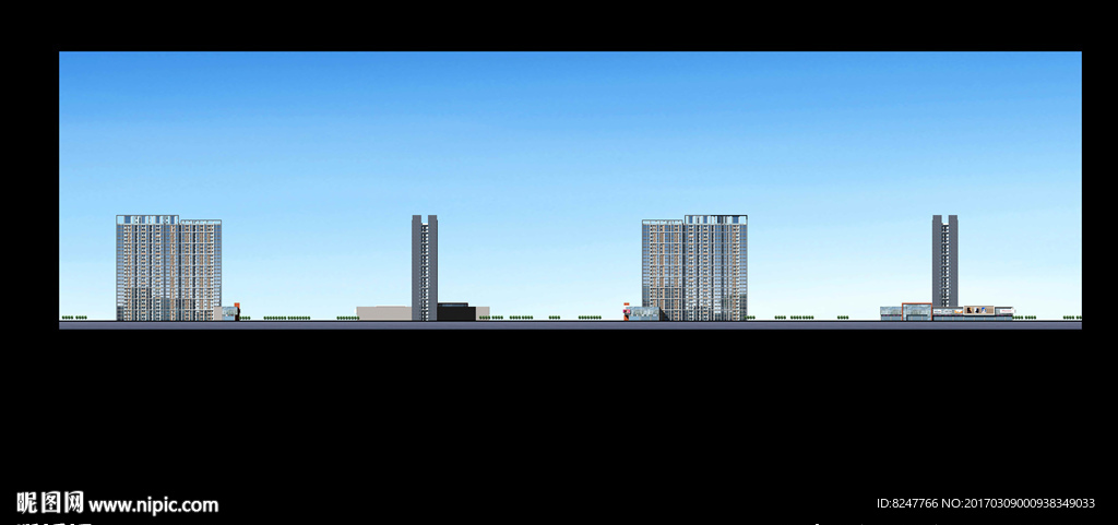 立面建筑效果图