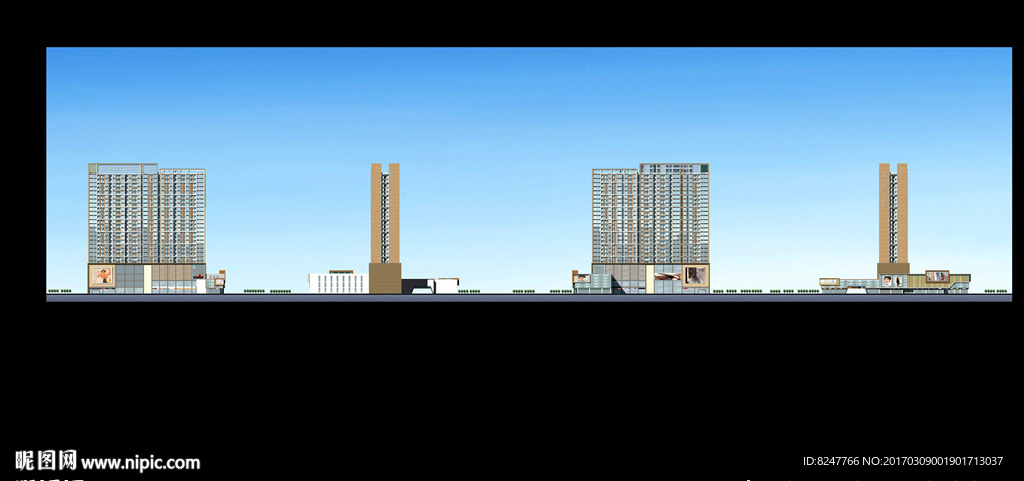 立面建筑效果图