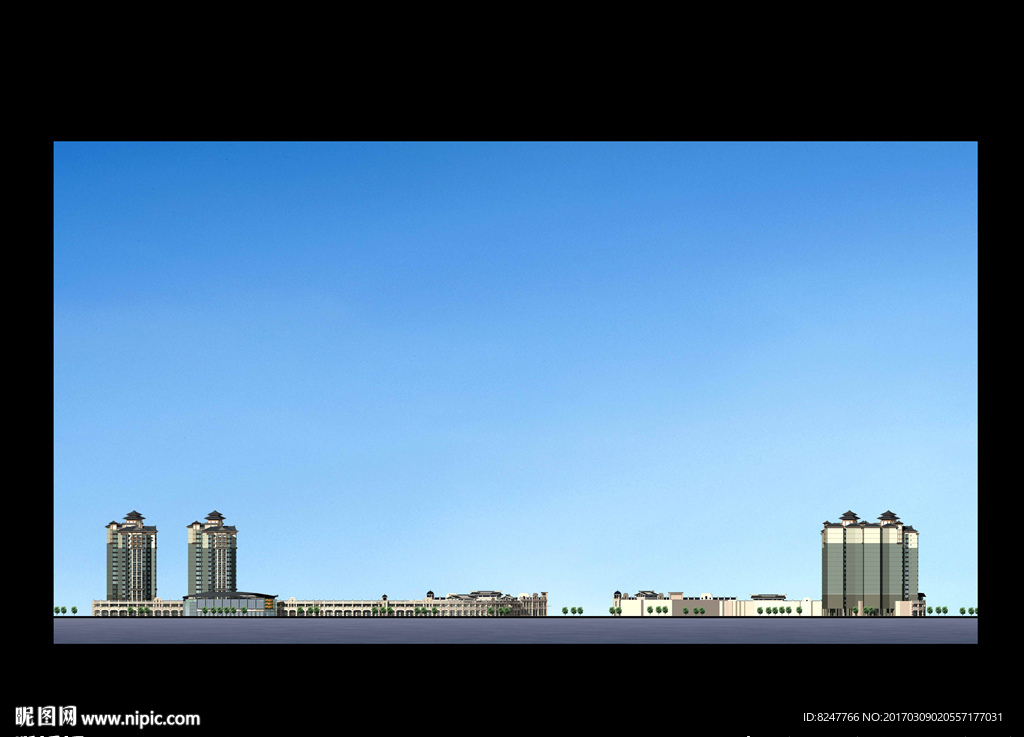 立面建筑效果图
