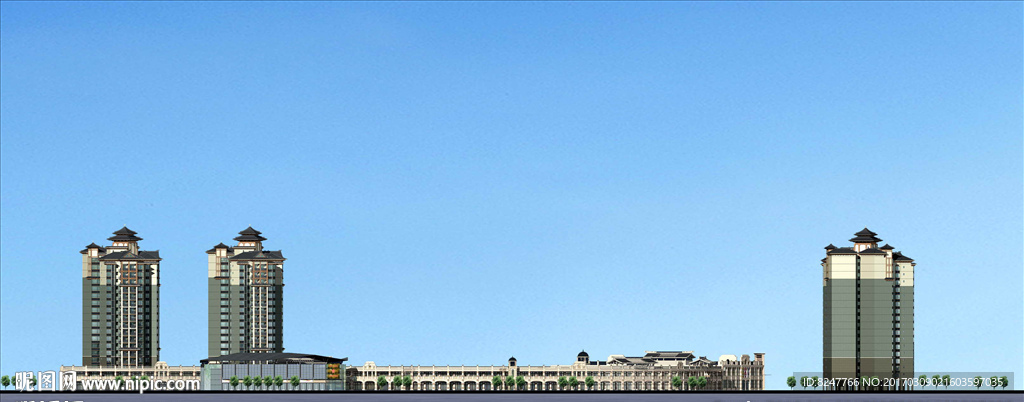 立面建筑效果图