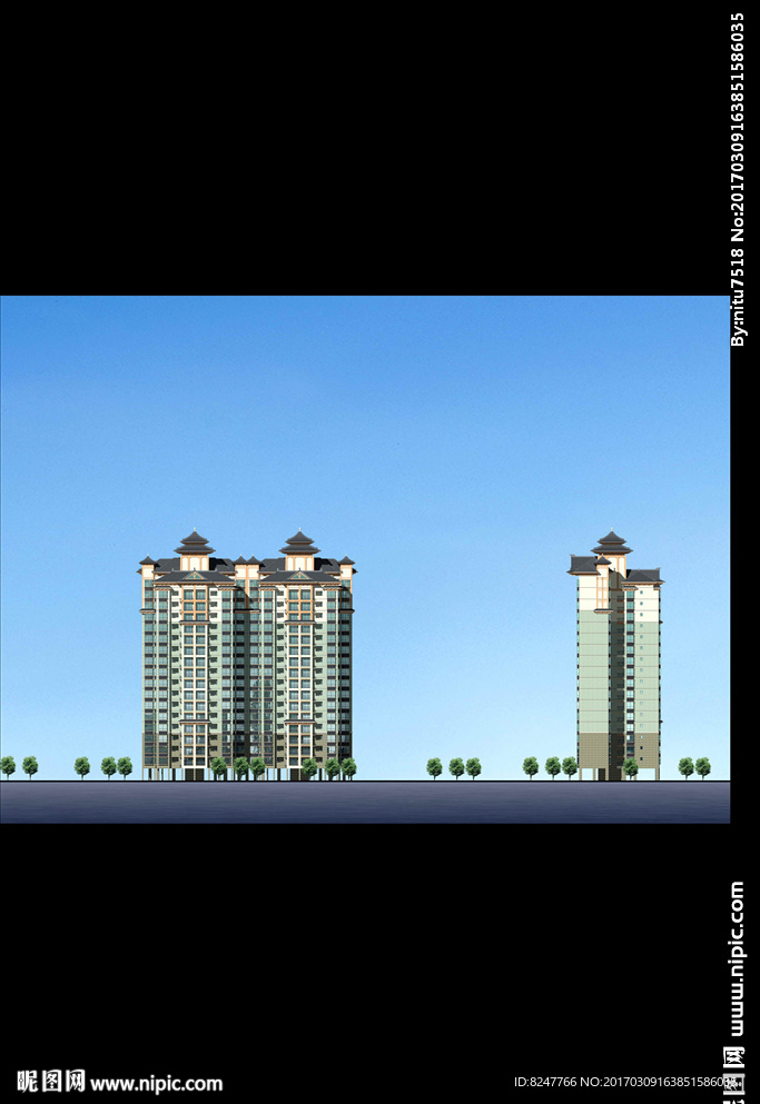 立面建筑效果图