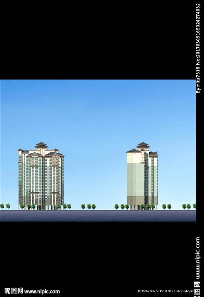 立面建筑效果图