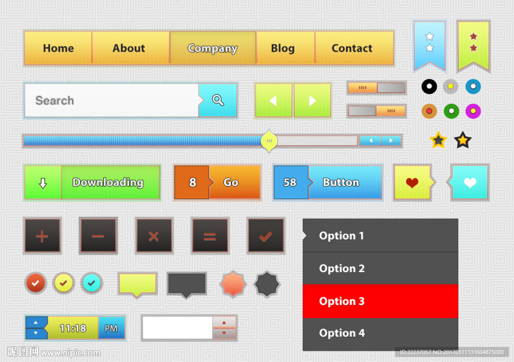 按钮图标标志标识icons