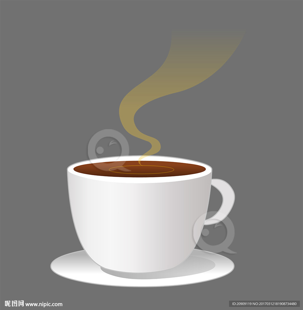 咖啡杯高清透明分层图