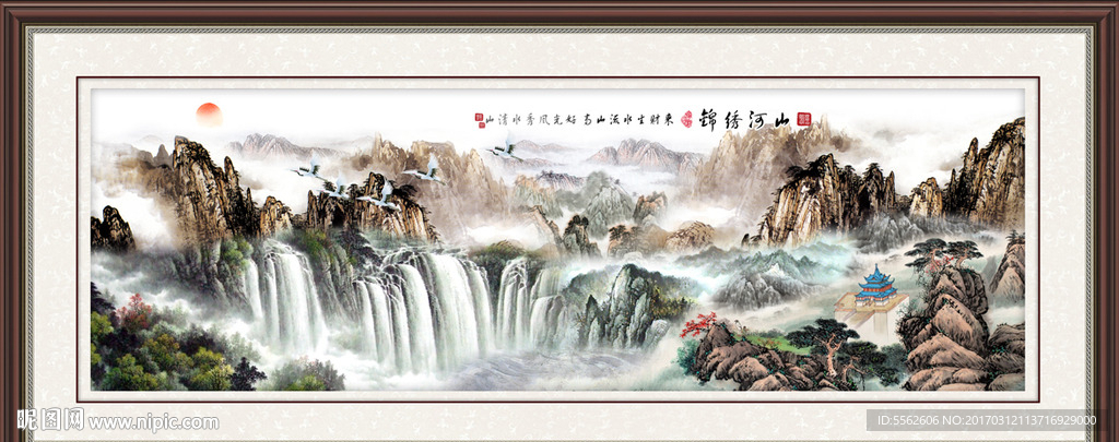 巨幅山水画