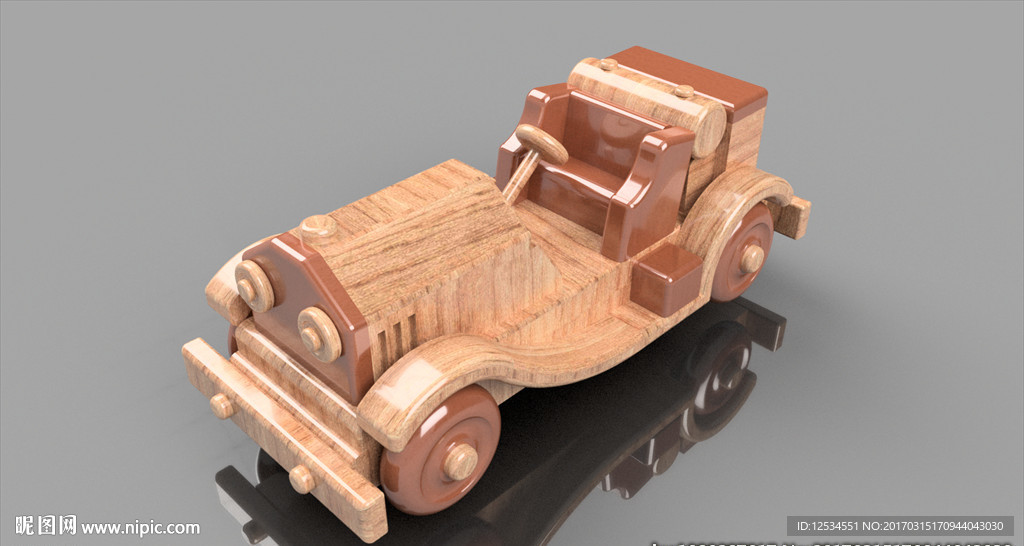 木质小汽车