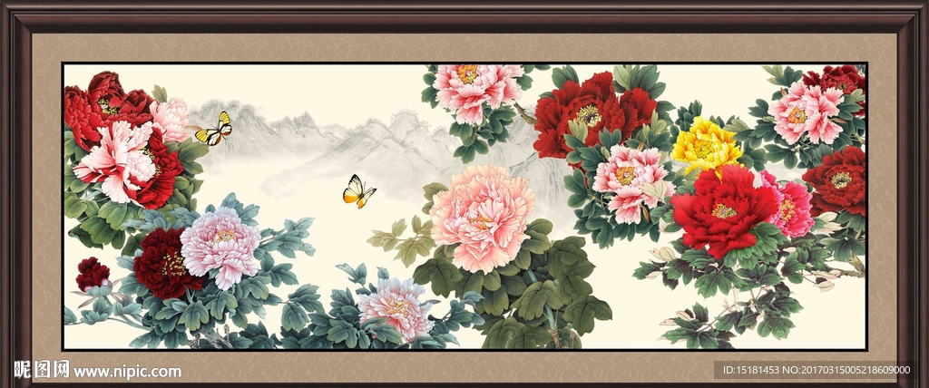 国画牡丹