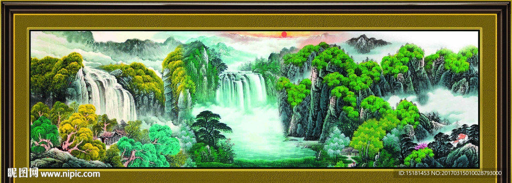 巨幅山水画