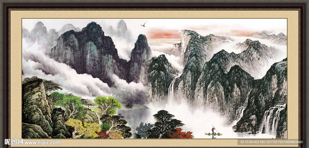 巨幅山水画