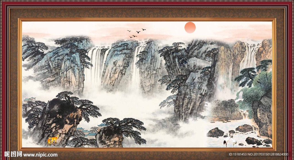 巨幅山水