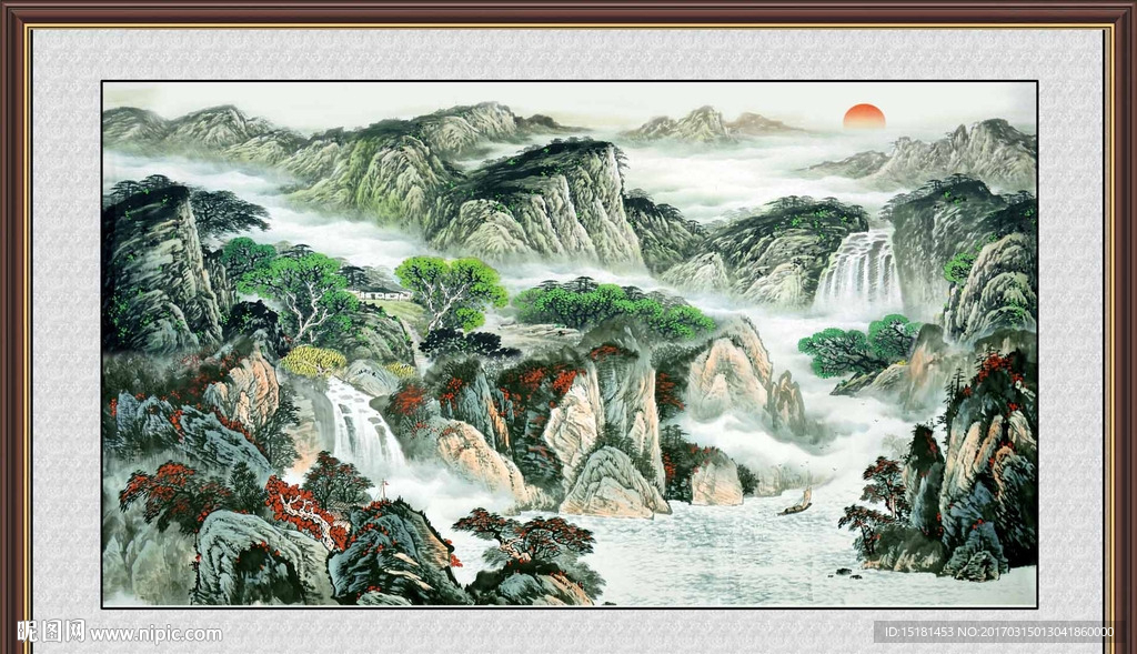 巨幅山水画