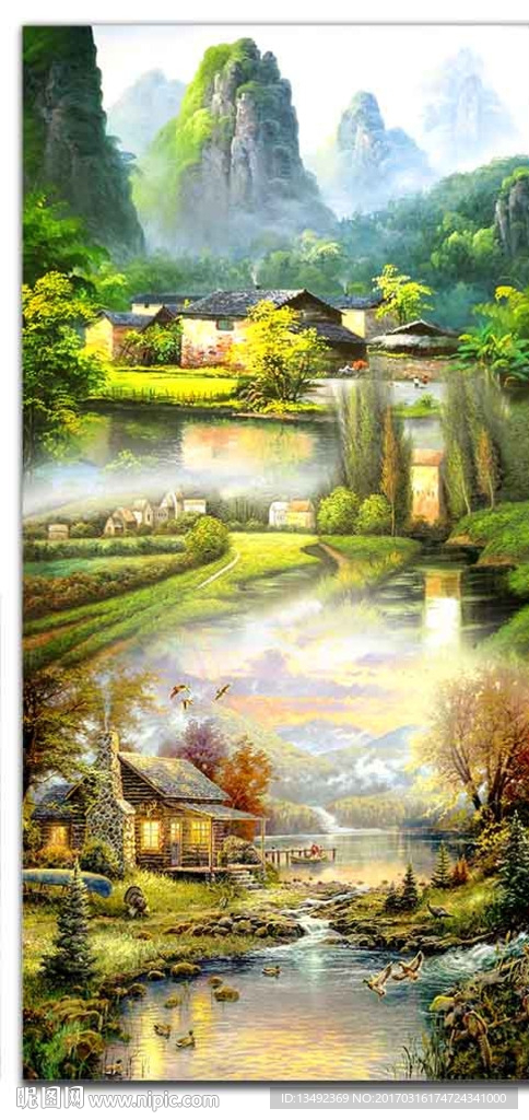 欧式油画