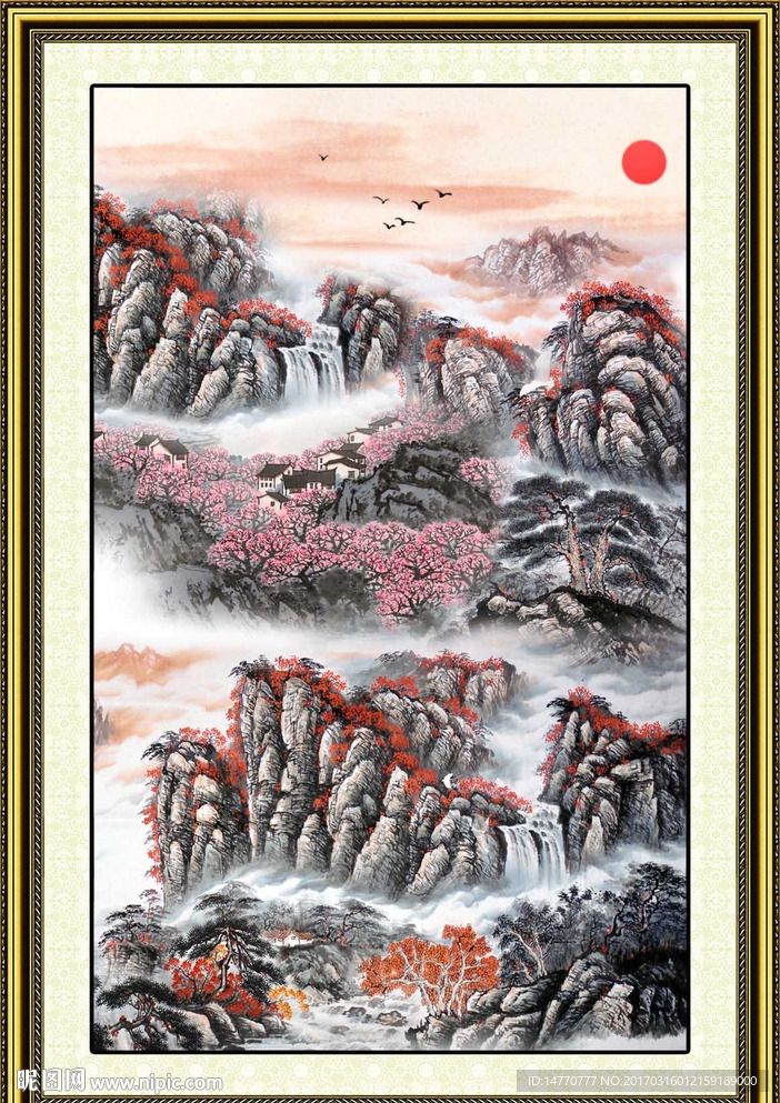 巨幅山水画