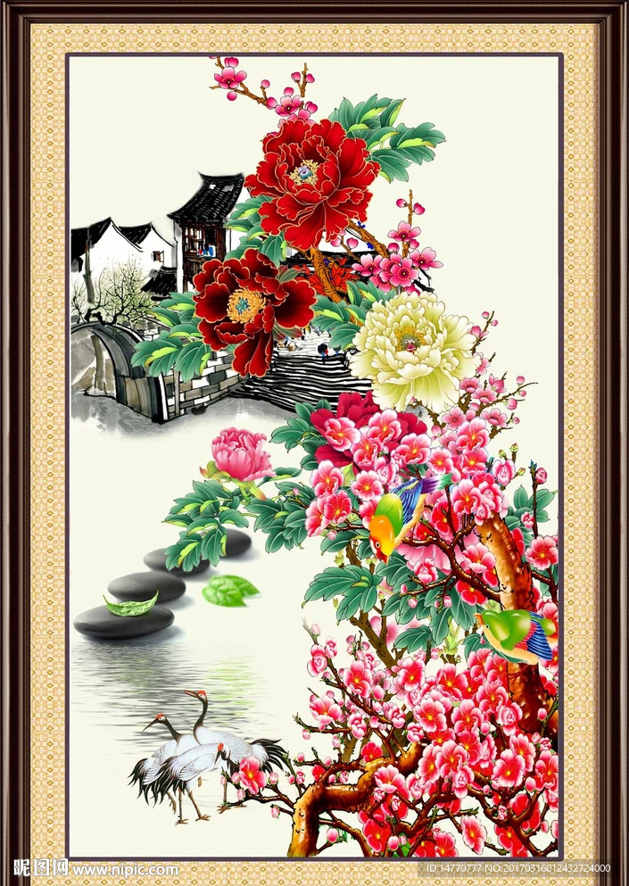 国画牡丹