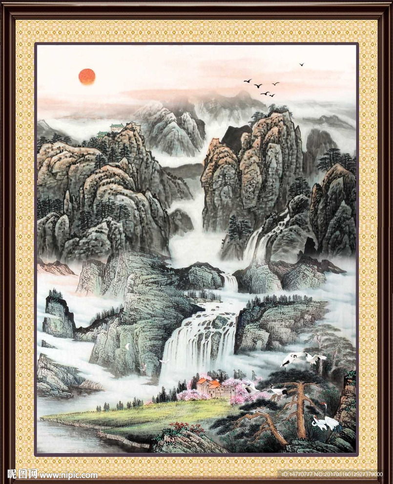 巨幅山水画