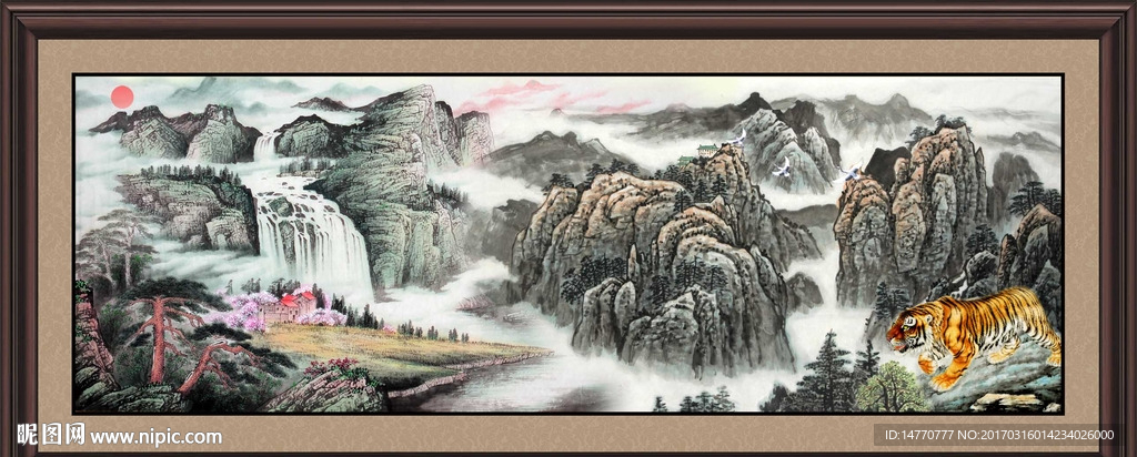 巨幅山水画
